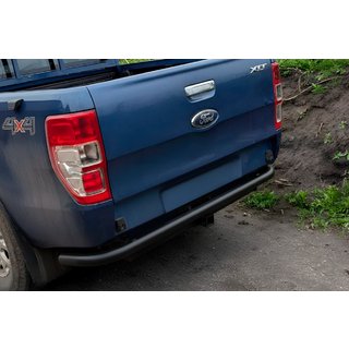Задняя защита AK005 Black (2011-2018, нержавейка) Ford Ranger 2011–2022 гг. фото 1
