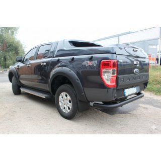 Задняя защита AK005 Black (2011-2018, нержавейка) Ford Ranger 2011–2022 гг. фото 3