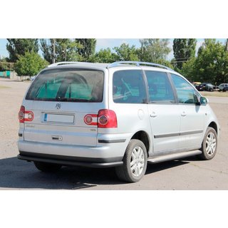 Задняя защита AK005 Черный Ford Galaxy 1995-2006 гг. фото 2