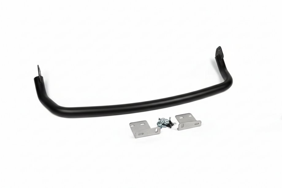 Hyundai Santa Fe 2 2006-2012 гг. Задняя защита AK005 Черный (2 шт, нержавейка) Фото 1