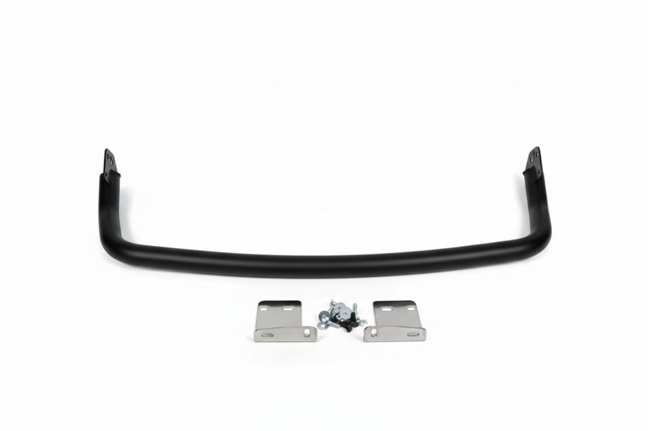 Hyundai Santa Fe 2 2006-2012 гг. Задняя защита AK005 Черный (2 шт, нержавейка) Фото 3