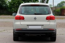 Volkswagen Tiguan 2007-2016 гг. Задняя защита AK002-2 Черный (нерж. сталь) фото 4