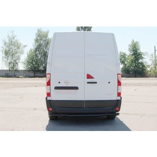 Задняя дуга AK008 Черная (нерж. сталь) Opel Movano 2010-2021 гг. фото 4