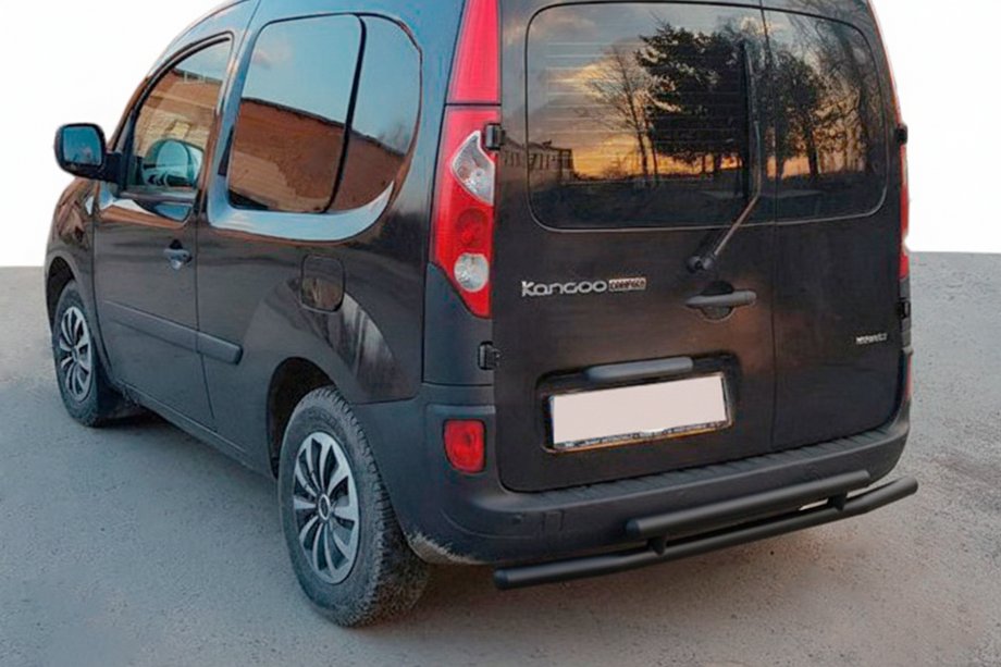 Mercedes Citan 2013-2021 гг. Задняя дуга AK002-2 Черная (Нержавеющая сталь) Фото 1