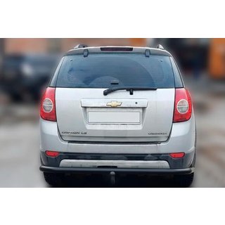 Задняя защита AK005 Черный (нерж. сталь) Chevrolet Captiva 2006-2019 гг. фото 2