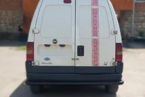 Fiat Scudo 1996-2007 гг. Задняя защита AK005 Черный (нерж. сталь) фото 1