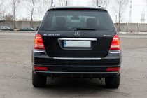 Mercedes GL class X164 2006-2012 гг. Задняя дуга AK-style Черная (нержавейка) фото 1