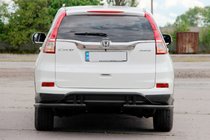 Honda CRV 2012-2016 гг. Задняя дуга AK003-21 Черная (Нержавейка) фото 2