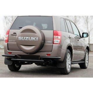 Задняя защита AK003-2 Черный (нерж. сталь) Suzuki Grand Vitara 2005-2017 гг. фото 2