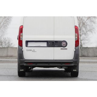 Задняя дуга AK002/1-Двойная Black (нерж.) Opel Combo 2012-2018 гг. фото 1
