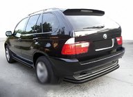 BMW X5 E53 1999–2006 гг. Задняя защита Special Black (нержавейка) фото 1