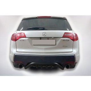 Задняя защита B1-47 Черная (нержавейка) Acura MDX 2007-2013 гг. фото 1