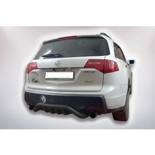 Задняя защита B1-47 Черная (нержавейка) Acura MDX 2007-2013 гг. фото 4