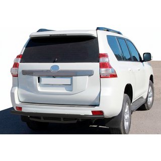 Задняя дуга AK002-2v1 Черная (Нержавейка) Toyota Land Cruiser Prado 150 2009-2023 гг. фото 1