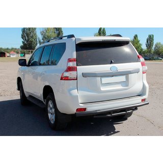 Задняя дуга AK002-2v1 Черная (Нержавейка) Toyota Land Cruiser Prado 150 2009-2023 гг. фото 2
