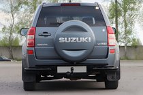Suzuki Grand Vitara 2005-2017 гг. Задняя защита AK005-3 Черный (нерж. сталь) фото 2