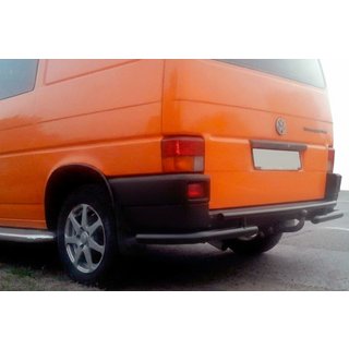 Задняя дуга AK003-2 Черная (Нержавейка) Volkswagen T4 Transporter 1990-2003 гг. фото 3