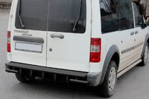 Ford Connect 2002–2006 гг. Задняя дуга AK-design Черная (нерж. сталь) фото 2