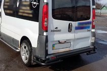 Nissan Primastar 2002-2014 гг. Задняя защита AK-Special Black (нержавейка) фото 5