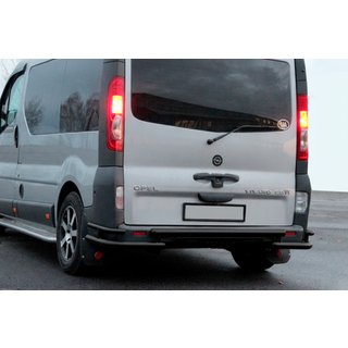 Задняя защита AK-Special Black (нержавейка) Opel Vivaro 2001–2015 гг. фото 4