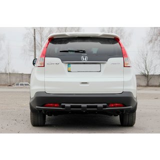 Задняя двойная дуга AK002 Black (нерж. сталь) Honda CRV 2012-2016 гг. фото 1