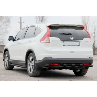 Задняя двойная дуга AK002 Black (нерж. сталь) Honda CRV 2012-2016 гг. фото 3