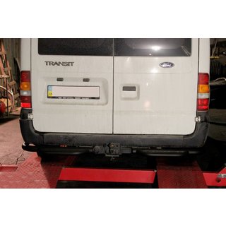 Задняя защитная подножка AK-Special Black (нержавейка) Ford Transit 2000–2014 гг. фото 2