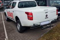Mitsubishi L200 2015-2024 гг. Задняя защита AK-Special Black (нержавейка) фото 3