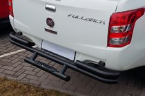 Mitsubishi L200 2015-2024 гг. Задняя защита AK-Special Black (нержавейка) фото 1