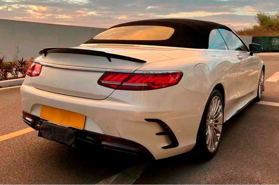 Mercedes S-class C217 Coupe 2014-2020 гг. Спойлер V2 (Кабриолет, Карбон) Фото 2