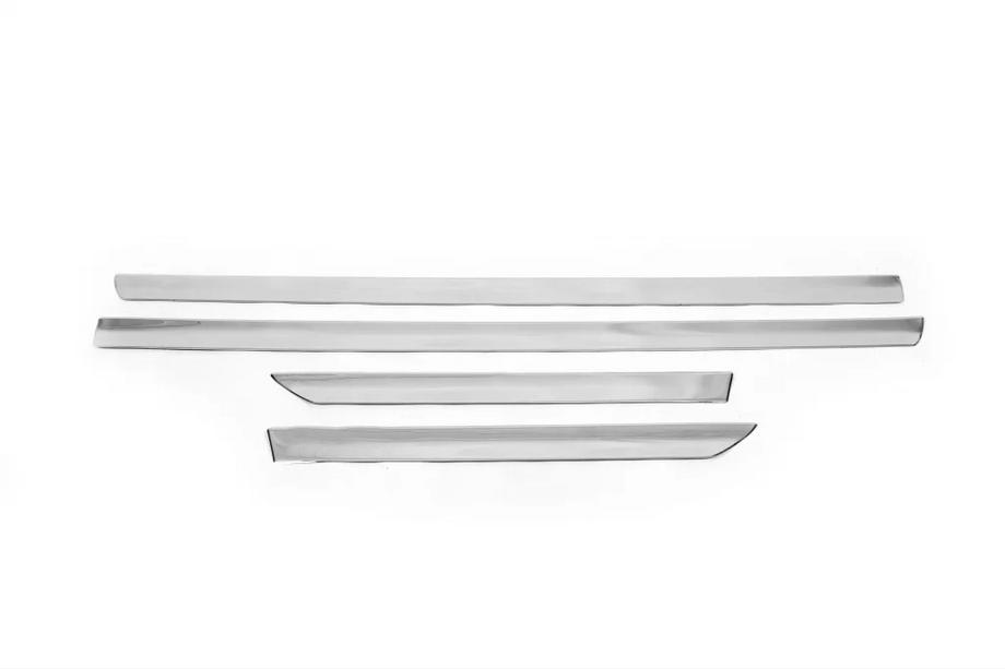 Nissan Qashqai 2007-2010 гг. Уценка Дверные молдинги OmsaLine (4 шт, нерж. сталь) Image