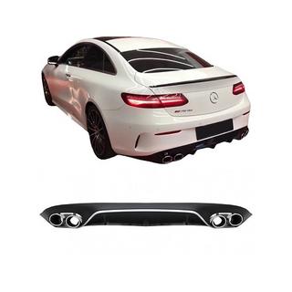 Задний диффузор Black с насадками Chrome (Дизайн AMG53) фото 3