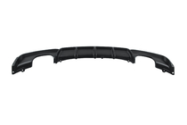 BMW 3 серия F30/F31 2012-2019 гг. Диффузор заднего бампера под двусторонний двойной выхлоп V2 (для M-Sport, ABS) фото 2