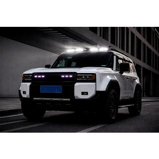 Козырек лобового стекла с LED (Белый) фото 3