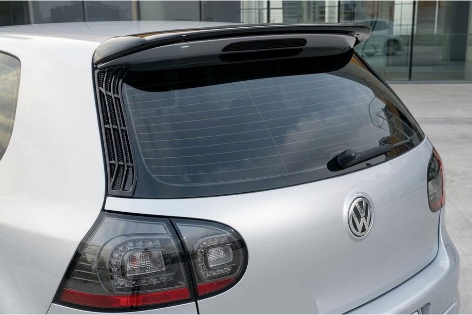 Volkswagen Golf 5 2003-2009 гг. Спойлер DPT (HB, Черный Глянец) Image