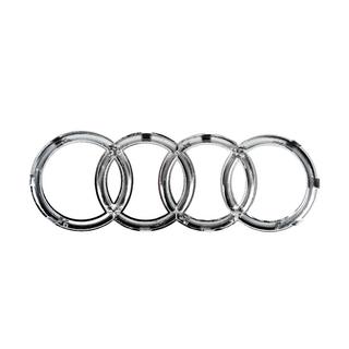 Передняя эмблема Audi хром (285 x 100 мм) фото 4