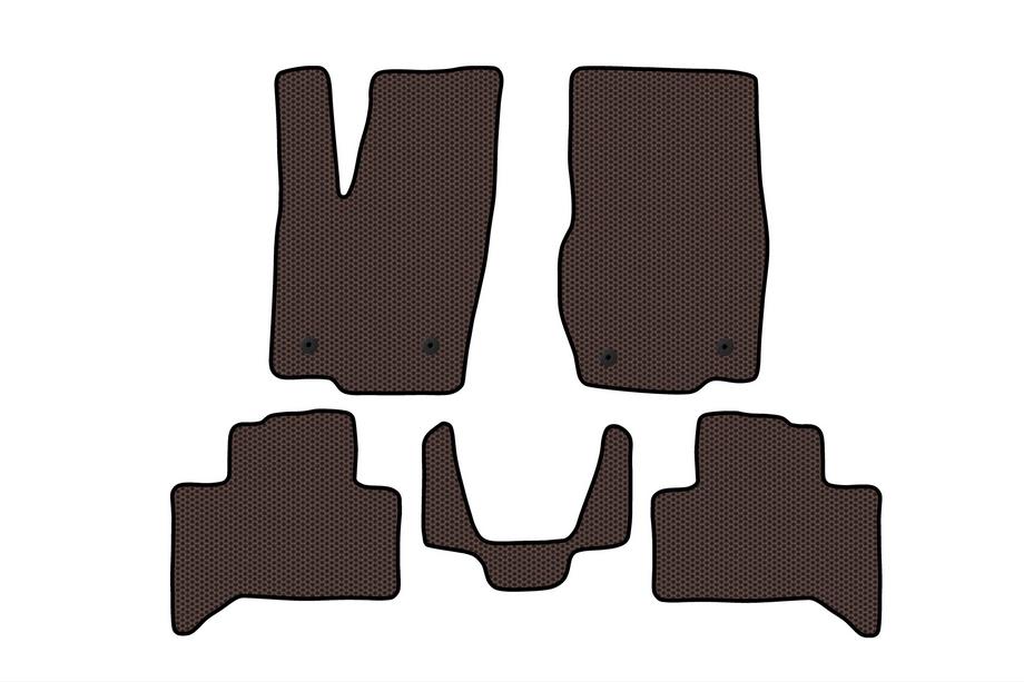 Toyota Land Cruiser Prado 250 2023- гг. Резиновые Коврики Carsuit (Коричневые) Фото 1
