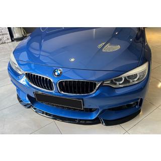 Накладка на передний бампер Lip EuroCap (для M-Sport, 2014-2017, глянцевый черный) BMW 4 серия F32/F33/F36 2012-2020 гг. фото 2