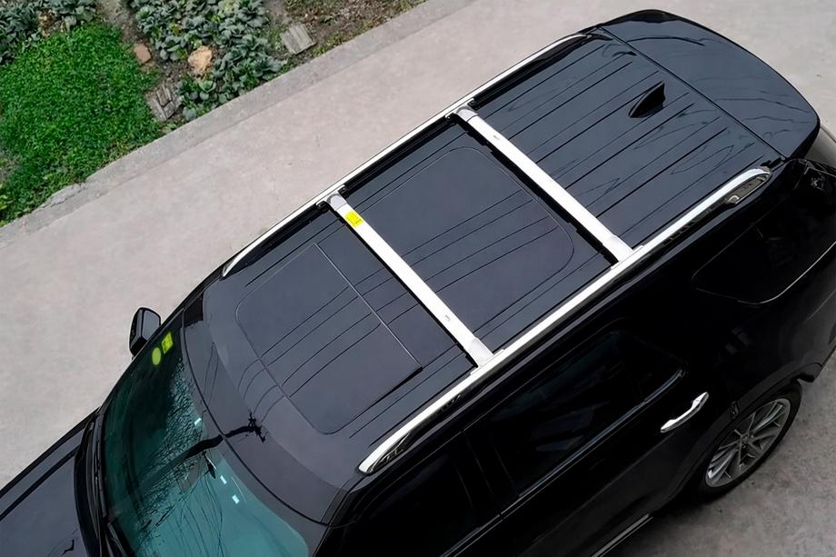 Ford Explorer 2011-2019 гг. Багажник (поперечины) на интегрированные рейлинги OEM (2016-2019, 2 шт) Хром Фото 1