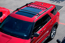 Ford Explorer 2019- гг. Багажник (поперечины) на интегрированные рейлинги OEM (2019-2023, 2 шт) Черный фото 1