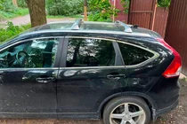 Honda CRV 2012-2016 гг. Багажник (поперечины) на интегрированные рейлинги OEM (2 шт.) фото 2