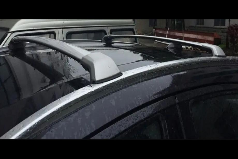 Honda HR-V 2014-2021 гг. Багажник (поперечины) на интегрированные рейлинги OEM (2 шт.) Серый Image