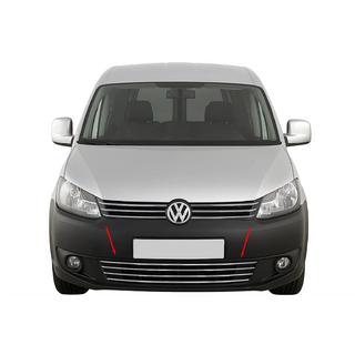 Цельная решетка бампера из нержавеющей стали Volkswagen Caddy 2010-2015 гг. фото 1