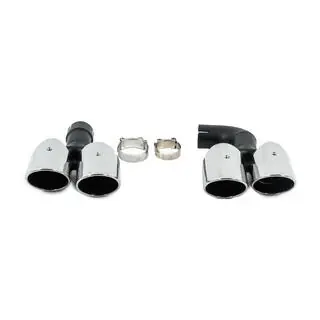 Насадки на глушитель Silver в стиле X3M F97 (V1) фото 1