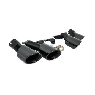 Насадки на глушитель V2 Black в стиле X5M F95 фото 4