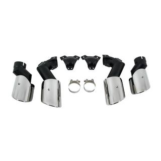 Насадки на глушитель V2 Silver в стиле X5M F95 фото 2