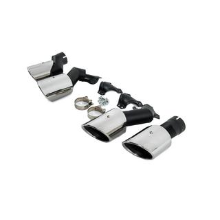 Насадки на глушитель V2 Silver в стиле X5M F95 фото 3