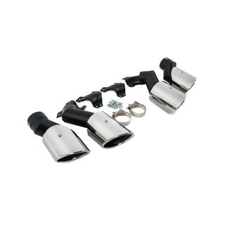 Насадки на глушитель V2 Silver в стиле X5M F95 фото 4