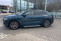 Audi Q8 2018- гг. Боковые пороги Allmond Grey (2 шт., алюминий) фото 1