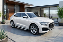 Audi Q8 2018- гг. Боковые пороги Fullmond (2 шт., Алюминий) фото 2
